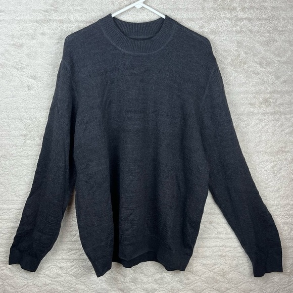 Calloway Golf Merino Wool Sweater Mock Neck XXL Charcoal Gray - Picture 1 of 15